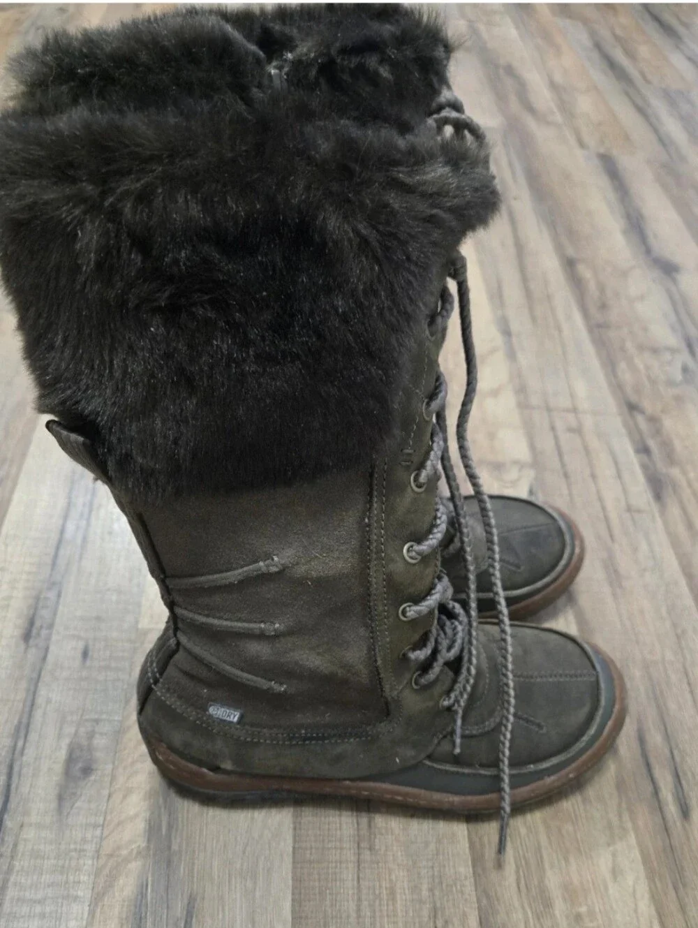 Merrell Decora Prelude Boots Womens 8.5 Black Suede Insulated Winter Waterproof